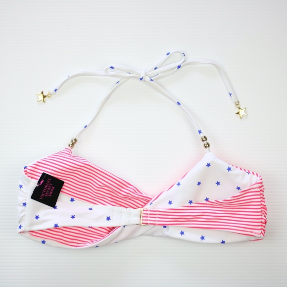 Victoria's Secret Striped Star Twisted Bikini Top - Picture 10 of 13